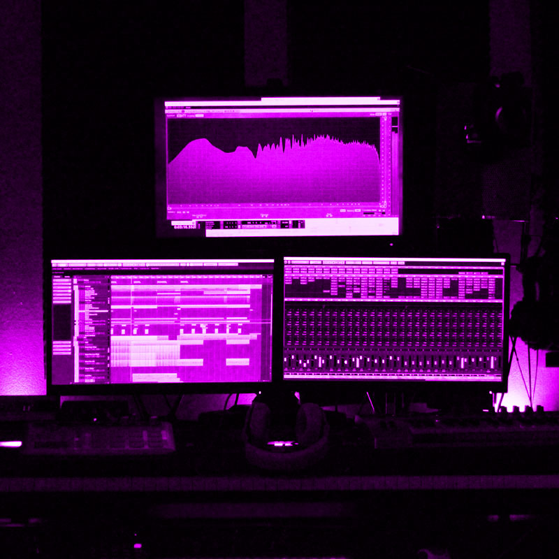 Remixing and music production - main workstation in Andy Sikorski's studio